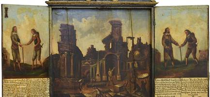 Historische Zunfttafel der Maurer wartet auf Restaurierung