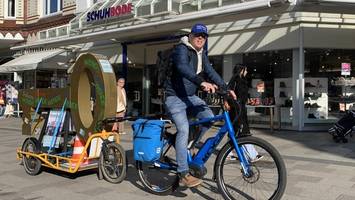 Zukunftsentscheid: Bergedorfer startet 100 km lange Werbetour