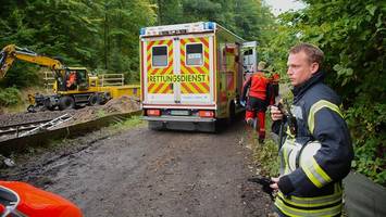 Arbeitsunfall im Sachsenwald: Einsatz in unwegsamem Gelände