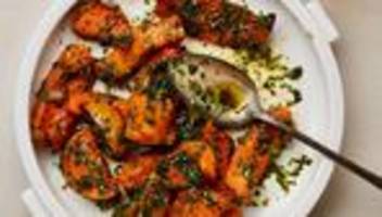 butternut mit limetten-dill-dressing: erst kommt die pflicht, dann der kürbis
