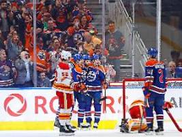 jubiläumstor und pleite: draisaitl und edmonton oilers tauchen ihre köpfe in die toilette
