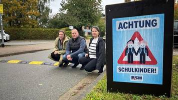 anwohner atmen auf: „schlafende polizisten“ bremsen raser aus