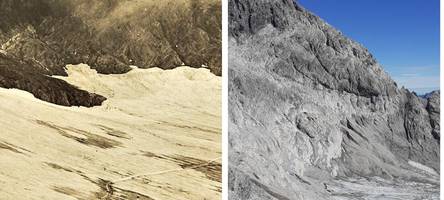 vom letzten gletscher in den allgäuer alpen ist kaum noch etwas übrig