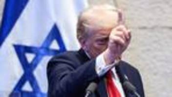 Trump in Israel: Donald Trump verspricht dem Nahen Osten eine strahlende Zukunft