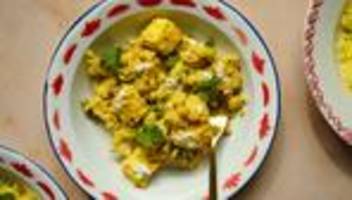 Korma Curry mit Blumenkohl: Röschen mit Sößchen