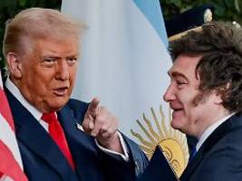 Kumpel mit Steuergeld retten: Trotz Shutdown säuselt Trump mit Milei über umstrittenen 20-Milliarden-Rettungsring