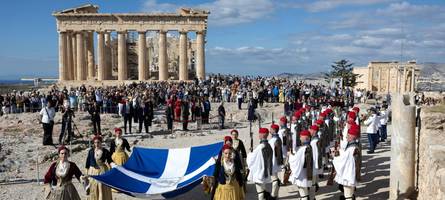 Was für ein Anblick: Die Akropolis steht seit 50 Jahren erstmals ohne Baugerüst da