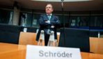 nord stream 2: gerhard schröder per video zeuge im untersuchungsausschuss
