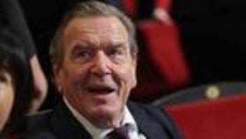 nord stream 2: gerhard schröder verteidigt bau von nord stream 2