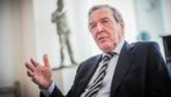 untersuchungsausschuss: gerhard schröder verteidigt bau der pipeline nord stream 2