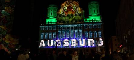 Augsburg stimmungsvoll getaucht in Licht und Farben