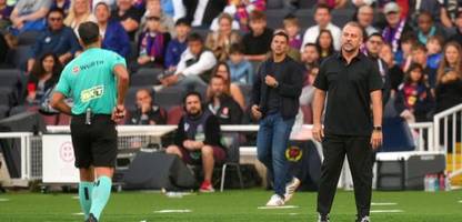 fc barcelona: trainer hansi flick sieht die rote karte und verpasst den clasico