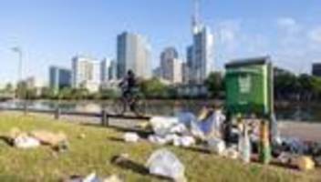 abfall: frankfurt startet kampagne für weniger müll in der stadt