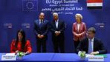 EU-Ägypten-Gipfel: EU will Zusammenarbeit mit Ägypten gegen irreguläre Migration stärken