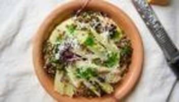 Fenchel auf Polenta: Einfach mal zum Fenchel linsen