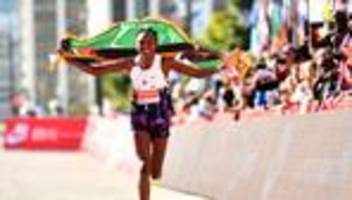 Doping: Marathon-Weltrekordlerin Ruth Chepngetich für drei Jahre gesperrt