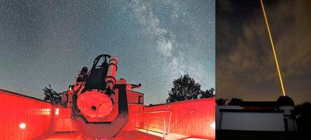 Ein Laser aus dem Allgäu macht seinen eigenen Stern am Nachthimmel