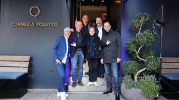 was cornelia poletto mit johann lafer und michael otto feierte