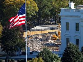 weißes haus: der abriss des ostflügels zerstört mehr als einen anbau
