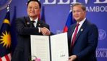 Südostasien: Thailand und Kambodscha unterzeichnen Friedensabkommen
