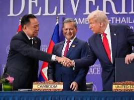 USA locken mit Handelsabkommen: Thailand und Kambodscha schließen Frieden - dank Donald Trump