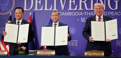 thailand und kambodscha: waffenstillstand in donald trumps beisein