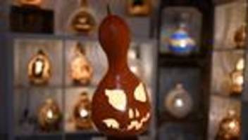 brauchtum: halloween-deko und ein garten voller flaschenkürbisse