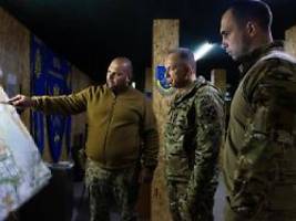 Die Situation ist komplex: Ukrainischer Armeechef Syrskyj besucht Front bei Pokrowsk