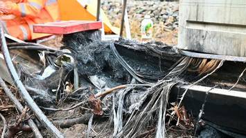 anschlag auf kabelschacht? so lange bleibt bahnstrecke gesperrt