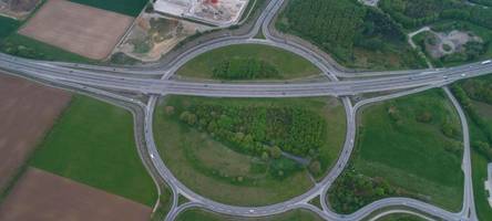 Zwischen Augsburg, München und dem Allgäu: Hier liegt der größte Kreisverkehr Deutschlands