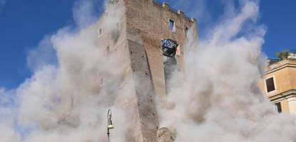 Italien: 800 Jahre alter Turm in Rom kollabiert – Bauarbeiter verletzt