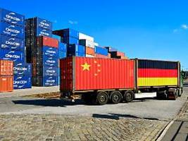 nicht in unserem interesse: deutschland droht rekord-handelsdefizit mit china