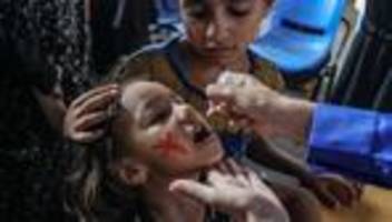 Gesundheit: WHO startet Impfaktion für 44.000 Kinder im Gazastreifen