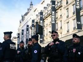 Proteste in Paris: Umstrittener Onlinehändler Shein eröffnet erstes Ladengeschäft