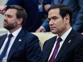 er wird alles tun, was er kann: bericht: rubio stellt sich hinter vance als trump-nachfolger