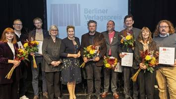 Berliner Verlagspreis 2025 verliehen
