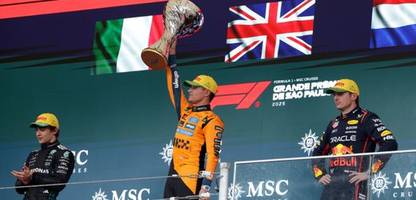 Großer Preis von Brasilien: Lando Norris gewinnt, Max Verstappen nach großer Aufholjagd Dritter