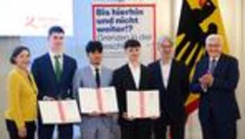 Preisverleihung: Steinmeier verleiht Preise im Geschichtswettbewerb