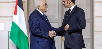 Staat Palästina: Emmanuel Macron und Mahmoud Abbas planen gemeinsames Komitee