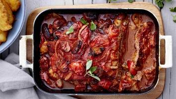 rouladenbraten „gestapelt, nicht gerollt“