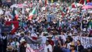 Mexiko: Regierungskritische Proteste in Mexiko weiten sich aus