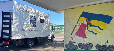 mit dieser rollenden arztpraxis hilft henryk pich aus augsburg in der ukraine