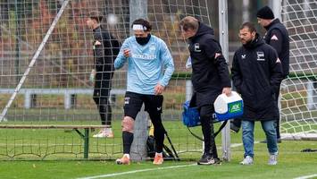 reese und cuisance müssen training bei hertha bsc abbrechen