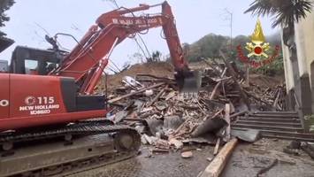 Heftige Regenfälle in Italien: Zwei Menschen nach Erdrutsch vermisst