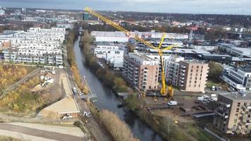 Die neue Brücke ist da – darf aber nicht benutzt werden