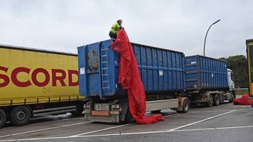 lkw-großkontrolle an der a7: schon vorläufige bilanz erschreckt