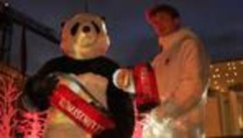 Klimaschutz: Installation brennender Regenwald – WWF mahnt Regierung