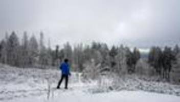 Weiße Natur: Wintereinbruch - erster Schnee am Erbeskopf