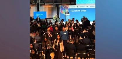 Stadtbild-Debatte: Protest gegen Friedrich Merz bei Rede zum Talisman-Preis