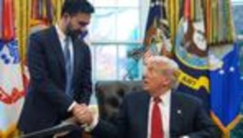 Begegnung in Washington: Mamdani und Trump überraschen mit Einigkeit im Oval Office